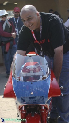 Louis Saif Ducati 1983 TT1 Owner: 2007 Ducati Superbike Concorso winner Louis Saif fires up his winning 1983 Ducati 750cc TT1 and revs it for the fans after the awards presentation. Louis Saif Ducati 1983 TT1 Owner: 2007 Ducati Superbike Concorso winner Louis Saif fires up his winning 1983 Ducati 750cc TT1 and revs it for the fans after the awards presentation.
